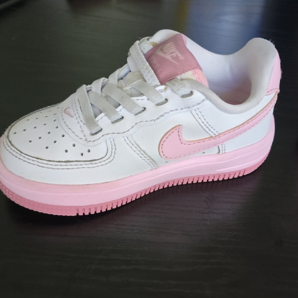 Nike Force 1 Low Toddler White and Pink - Picture 5 of 7
